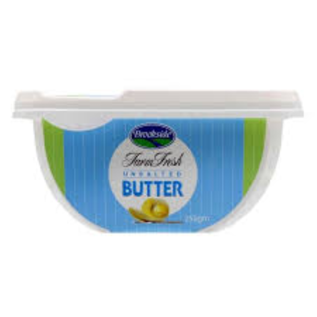 BROOKSIDE UNSALTED BUTTER TUBS 250g